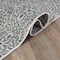 World Rug Gallery Contemporary Flowers Weather Resistant Indoor/Outdoor Runner Rug 2' x 7' Green 4026GREEN2X7 - alternate 6